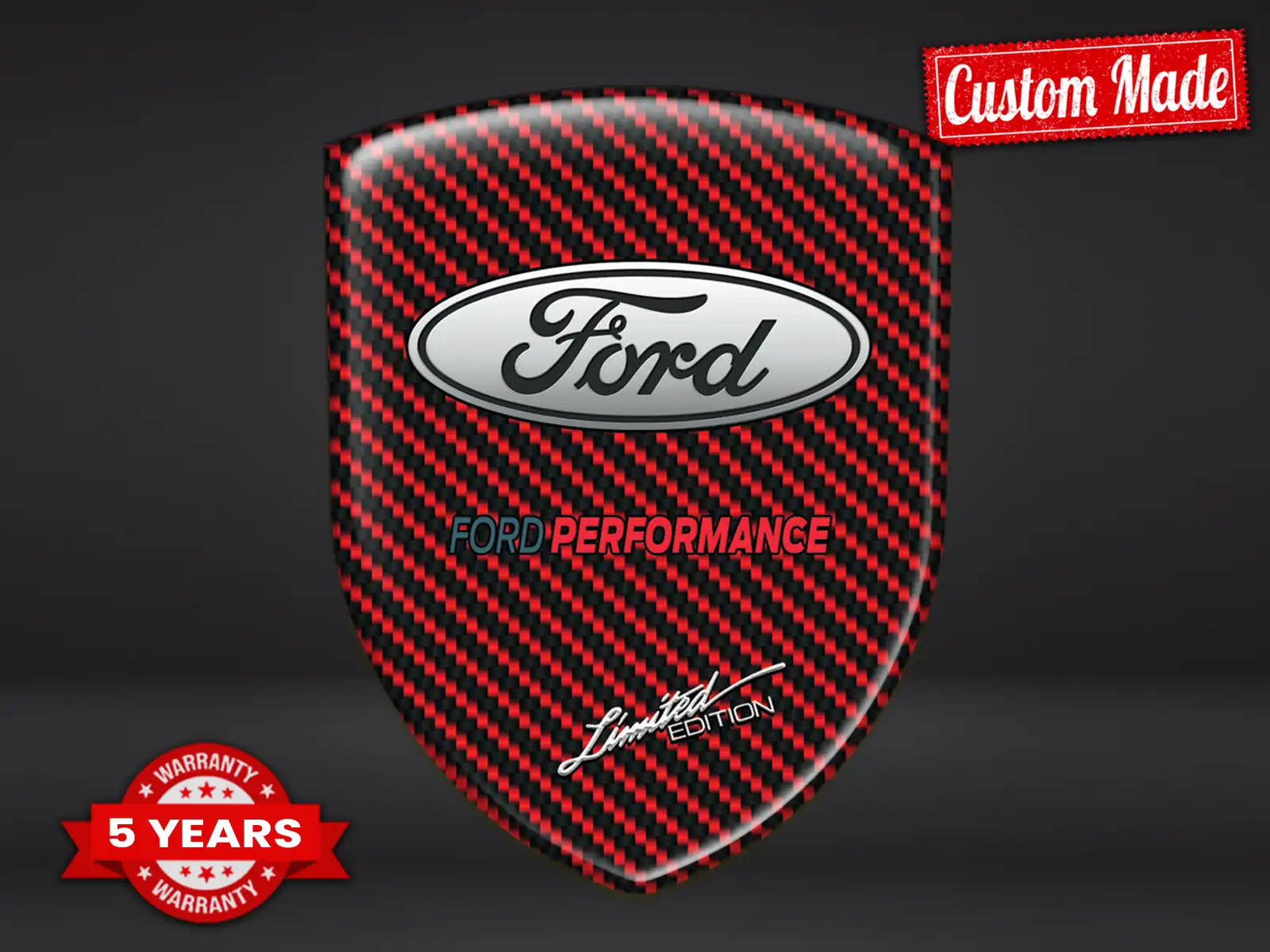 Ford Silikon Sticker Premium Qualität Racing Domes